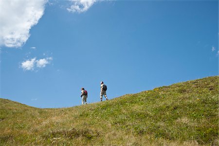 Couple Hiking, Bernese Oberland, Switzerland Stock Photo - Premium Royalty-Free, Code: 600-05452094