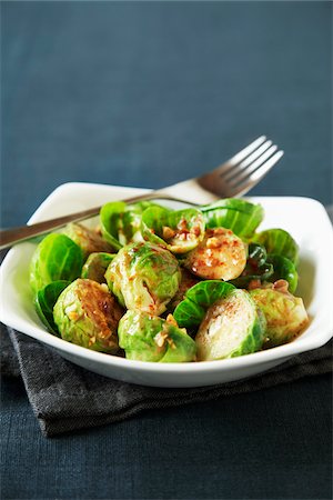 side dish - Glazed Brussels Sprouts Stock Photo - Premium Royalty-Free, Code: 600-05524112