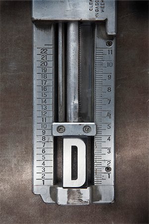 daryl benson - Letterpress D in Vise Fotografie stock - Premium Royalty-Free, Codice: 600-05524412