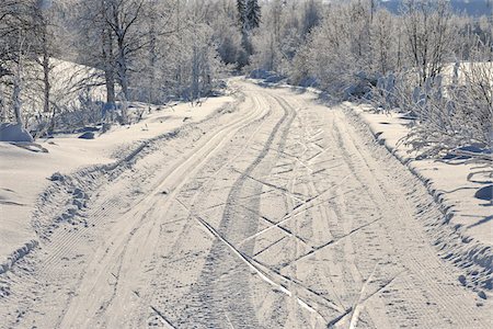 Road, Kuusamo, Northern Ostrobothnia, Oulu Province, Finland Stock Photo - Premium Royalty-Free, Code: 600-05609976