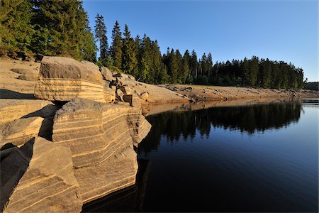 sankt andreasberg - Lake Oderteich, Sankt Andreasberg, Lower Saxony, Germany Stock Photo - Premium Royalty-Free, Code: 600-05642100