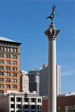 fronds - Dewey Monument, Union Square, San Francisco, California, USA Stock Photo - Premium Royalty-Free, Code: 600-05653142