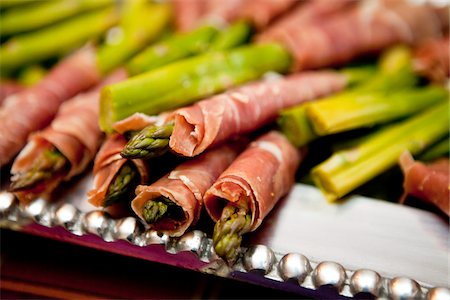 Proscuitto Wrapped Asparagus Stock Photo - Premium Royalty-Free, Code: 600-05786692