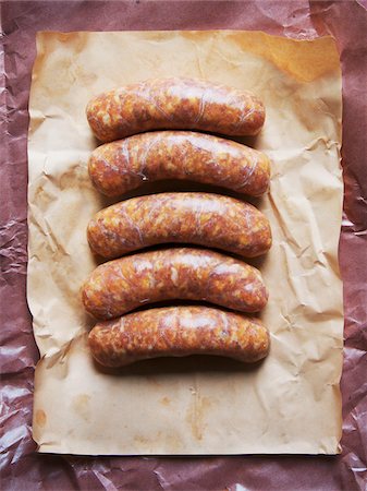paper nobody - Raw Italian Sausages Stock Photo - Premium Royalty-Free, Code: 600-05803164