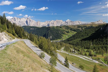 Passo Gardena, Dolomiten, Provinz Belluno, Region Venetien, Italien Stockbilder - Premium RF Lizenzfrei, Bildnummer: 600-05821927