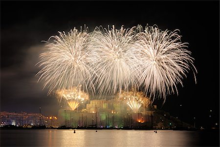 Feuerwerk, Calvi, Balagne, Haute-Corse, Korsika, Frankreich Stockbilder - Premium RF Lizenzfrei, Bildnummer: 600-05821944