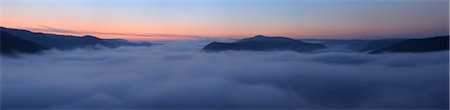 Fog, Moselle River, Mosel Valley, Cochem-Zell, Rhineland-Palatinate, Germany Foto de stock - Sin royalties Premium, Código: 600-05821953