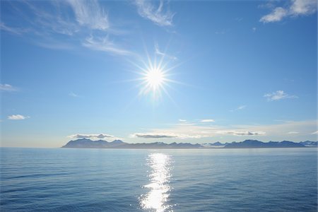 sun shining sky - Isfjorden, Spitzbergen, Svalbard, Norway Stock Photo - Premium Royalty-Free, Code: 600-05822008