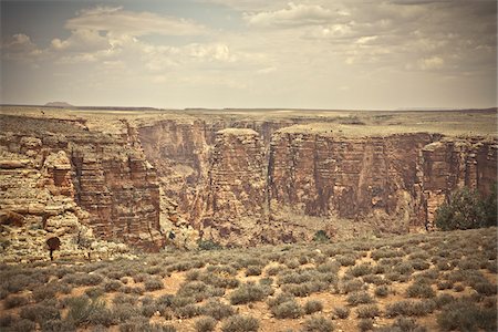 Little Colorado River Gorge, Arizona, USA Foto de stock - Sin royalties Premium, Código: 600-05837327