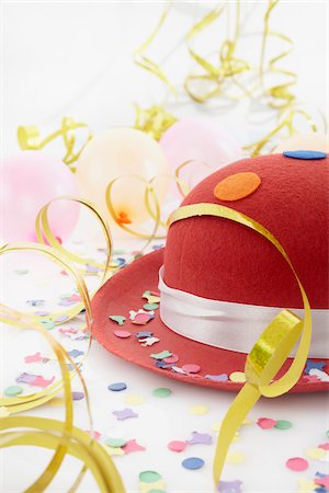 Hat and Streamers Stock Photo - Premium Royalty-Free, Code: 600-05854178