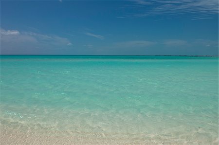 sea sky horizon - Beach, Cayo Largo, Canarreos Archipelago, Cuba Stock Photo - Premium Royalty-Free, Code: 600-05854929