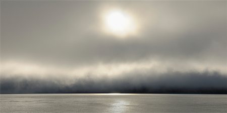 Fog, Kejser Franz Joseph Fjord, Greenland Foto de stock - Sin royalties Premium, Código: 600-05947748