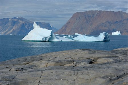 Iceberg, Nanortalik, Kujalleq, Kejser Franz Joseph Fjord, Greenland Foto de stock - Sin royalties Premium, Código: 600-05947825