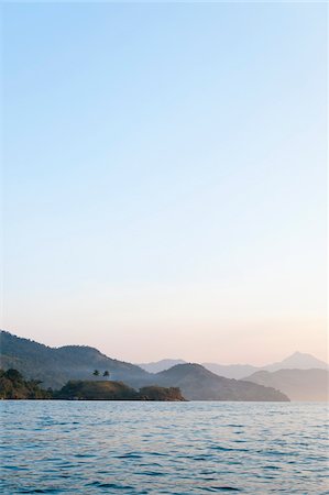 scenic mountain sunset views - Scenic View of Mountains near Paraty, Costa Verde, Brazil Stock Photo - Premium Royalty-Free, Code: 600-05947907