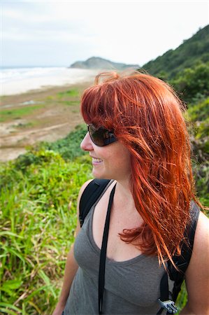 Close-up of Woman Hiking, Ilha do Mel, Parana, Brazil Stock Photo - Premium Royalty-Free, Code: 600-05947900