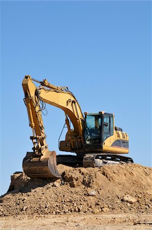 excavator - Backhoe, Montpellier, Herault, Languedoc-Roussillon, France Stock Photo - Premium Royalty-Free, Code: 600-05973310