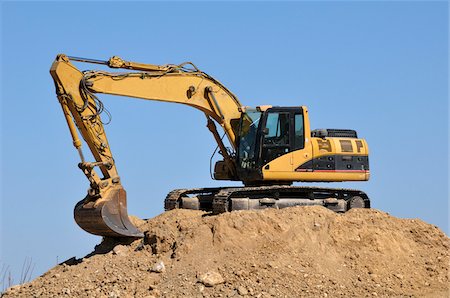 excavateur - Backhoe, Montpellier, Herault, Languedoc-Roussillon, France Foto de stock - Sin royalties Premium, Código: 600-05973311