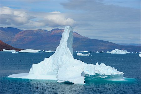 simsearch:600-05822017,k - Iceberg, Rode Fjord, Scoresby Sund, Greenland Foto de stock - Sin royalties Premium, Código: 600-05973866