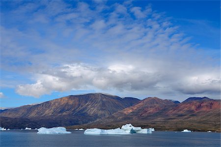 simsearch:600-05947815,k - Iceberg, Harefjorden, Scoresby Sund, Greenland Foto de stock - Sin royalties Premium, Código: 600-05973869