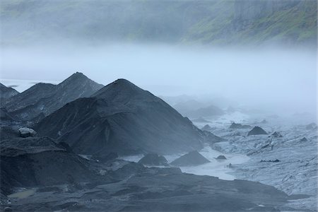 simsearch:600-06009075,k - River, Volcanic Landscape, Eyjafjallajokull, South Iceland, Iceland Foto de stock - Sin royalties Premium, Código: 600-06009083