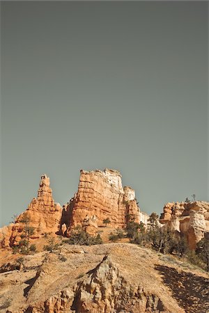 formation rocheuse - View from Highway 12, near Henrieville, Utah, USA Foto de stock - Sin royalties Premium, Código: 600-06009188