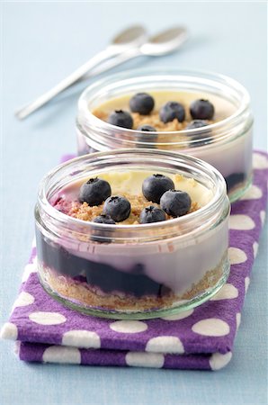 dulces - Blueberry Cheesecake Foto de stock - Sin royalties Premium, Código: 600-06025210