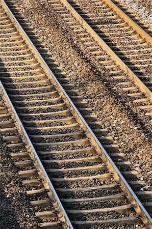 railroad rails - Railroad Tracks, Montpellier, Herault, France Stock Photo - Premium Royalty-Free, Code: 600-06025233