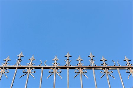 Wrought Iron Fence, Marrakech, Morocco Foto de stock - Sin royalties Premium, Código: 600-06038020