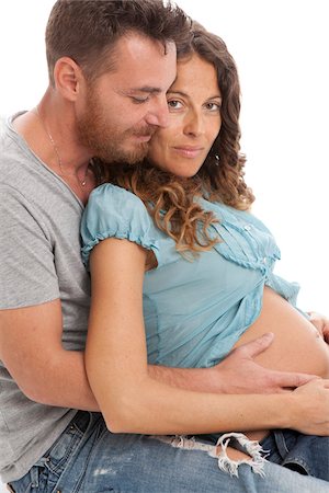 simsearch:600-06841645,k - Portrait de Couple enceinte Photographie de stock - Premium Libres de Droits, Code: 600-06038108