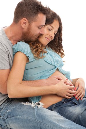 expectation - Portrait of Pregnant Couple Stock Photo - Premium Royalty-Free, Code: 600-06038110