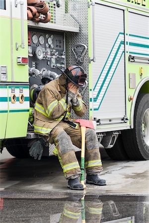 Firefighter, Florida, USA Foto de stock - Royalty Free Premium, Número: 600-06038162