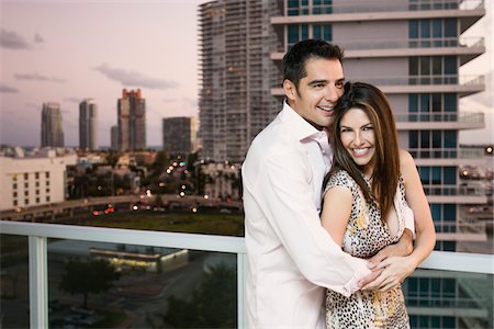 Couple, South Beach, Florida, USA Foto de stock - Royalty Free Premium, Número: 600-06038193