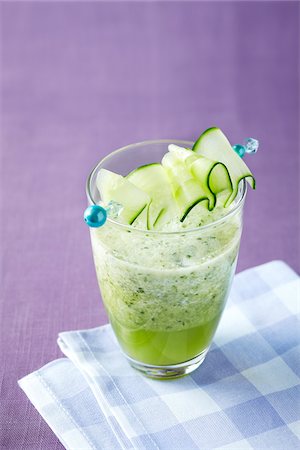 dairy products milkshakes - Cucumber Smoothie Stock Photo - Premium Royalty-Free, Code: 600-06059768