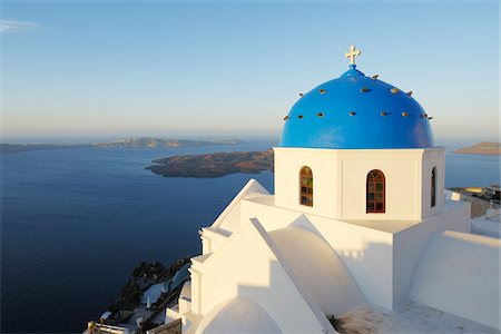 Church, Imerovigli, Santorini Island, Cyclades Islands, Greek Islands, Greece Foto de stock - Sin royalties Premium, Código: 600-06125814