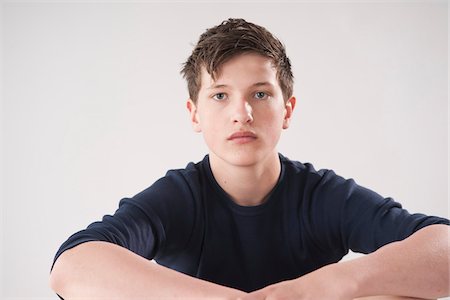 Portrait of Teenage Boy Stock Photo - Premium Royalty-Free, Code: 600-06144731