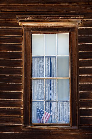 drapeau américain - Gros plan de la fenêtre, Bodie état historique Park, Californie, Etats-Unis Photographie de stock - Premium Libres de Droits, Code: 600-06190606