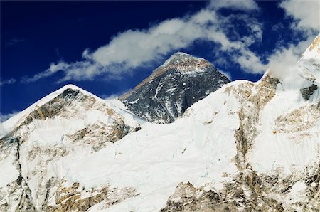 famous natural pictures of asia - Mount Everest from Kala Patthar, Sagarmatha National Park, Solukhumbu District, Purwanchal, Nepal Stock Photo - Premium Royalty-Free, Code: 600-06325439