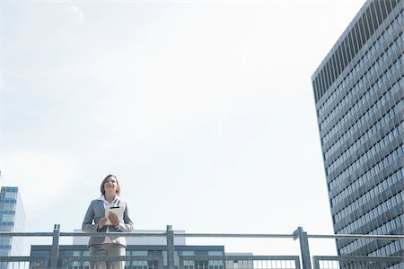 Geschäftsfrau mit Tablet PC, Niederrad, Frankfurt am Main Stockbilder - Premium RF Lizenzfrei, Bildnummer: 600-06355253