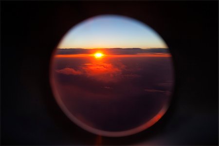 planes in the sky - Looking Through Airplane Window, Barcelona, Catalunya, Spain Stock Photo - Premium Royalty-Free, Code: 600-06355288