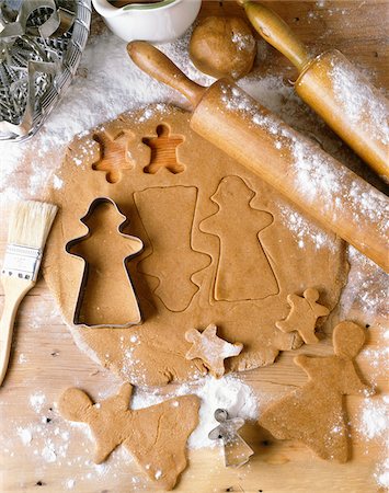Gingerbread Cookie Dough Stock Photo - Premium Royalty-Free, Code: 600-06355377