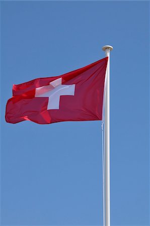 Flag of Switzerland, Bretagne, France Stock Photo - Premium Royalty-Free, Code: 600-06368375