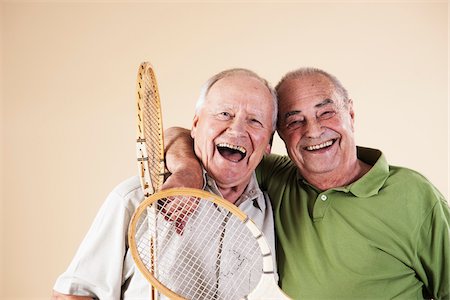 elderly with friends - Portrait of Senior Men Stock Photo - Premium Royalty-Free, Code: 600-06382934