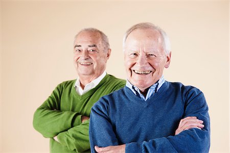 personas mayores solamente - Portrait of Senior Men Foto de stock - Sin royalties Premium, Código: 600-06382930