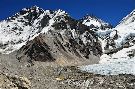Mt Everest Base Camp, Khumbu Glacier, Sagarmatha National Park, Solukhumbu District, Sagarmatha Zone, Purwanchal, Nepal Foto de stock - Sin royalties Premium, Código: 600-06383837