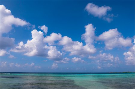 Water, Horizon and Sky, Mangel Halto Beach, Aruba, Lesser Antilles, Caribbean Foto de stock - Sin royalties Premium, Código: 600-06431276