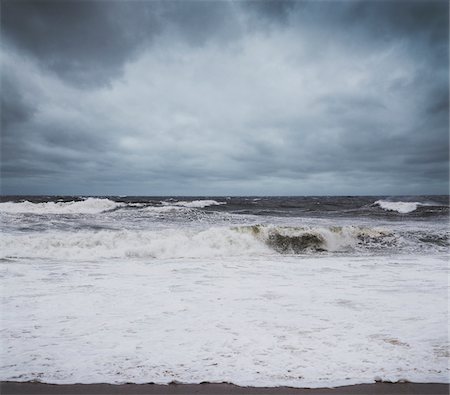 View of Impending Hurricane Sandy approaching Jersey Coast, New Jersey, USA Foto de stock - Sin royalties Premium, Código: 600-06486291