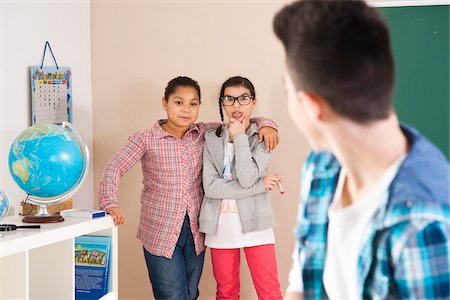 portrait african american girl teenager - Children in Classroom, Baden-Wurttemberg, Germany Stock Photo - Premium Royalty-Free, Code: 600-06548611