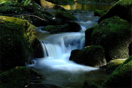 simsearch:600-06486659,k - Detail of flowing waters of a little River in autumn in the bavarian forest, Bavaria, Germany. Foto de stock - Sin royalties Premium, Código: 600-06576230