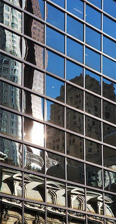 firmengebäude - Modern Building with Reflections, Yonge Street, Toronto, Ontario, Canada Stockbilder - Premium RF Lizenzfrei, Bildnummer: 600-06679309