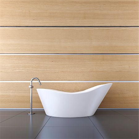 3D-Illustration of Bathtub Photographie de stock - Premium Libres de Droits, Code: 600-06808778